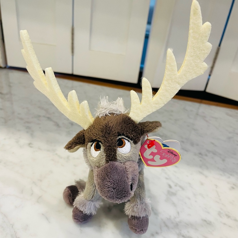 Disney Sven Plush - Brown, Cream & Gray Reindeer Toy